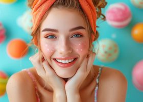 ai-generated-the-young-cosmetics-seller-captivates-with-her-vibrant-charm-exuding-enthusiasm-for-her-products-free-photo