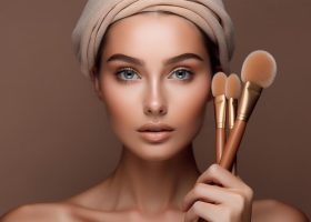 applying-tone-to-skin-beautiful-woman-face-hand-of-visagiste-painting-cosmetics-beauty-model-girl-make-up-ai-generated-photo