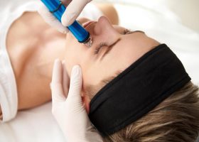 close-up-of-woman-getting-facial-hydro-microdermabrasion-peeling-treatment-at-cosmetic-beauty-spa-clinic-photo